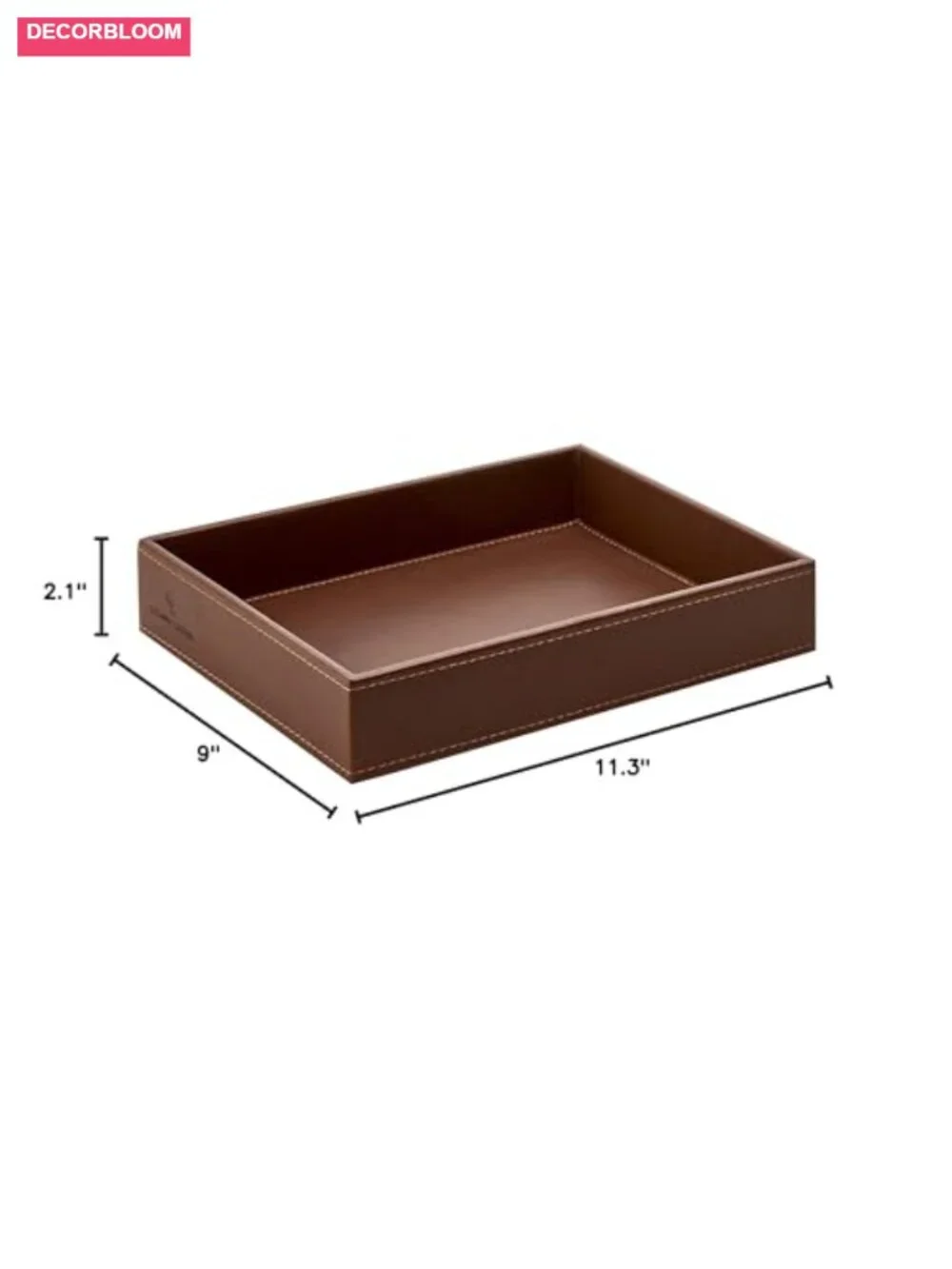 Leather Valet Tray - Nightstand Organizer Key Wallet Watch EDC Catchall Dump